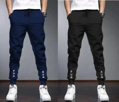 EnStore Solid, Printed Men Multicolor Track Pants