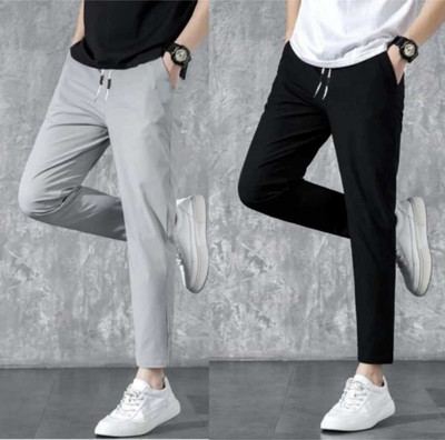 Self Design Men Multicolor Track Pants