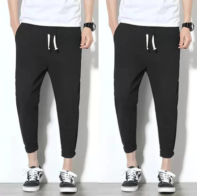 FASHION SARK Solid Men Black Track Pants