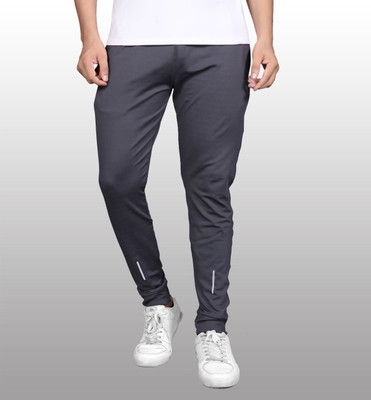 FLYENZA Solid Men Grey Track Pants