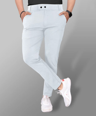 BONSAIPLUS Solid Men Grey Track Pants