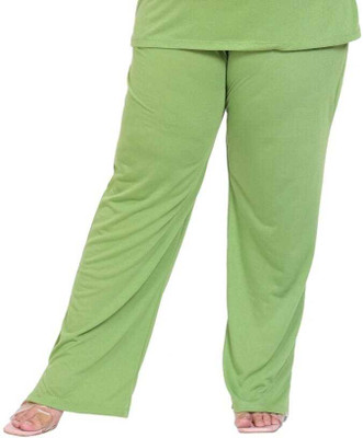 CANIDAE Solid Women Light Green Track Pants