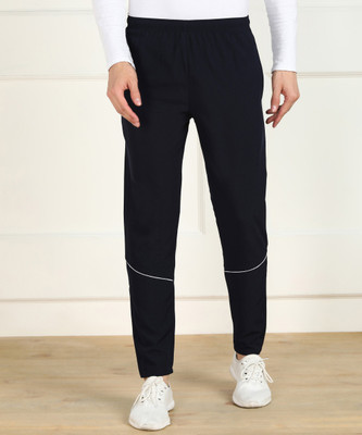 Moda Rapido Solid Men Black Track Pants