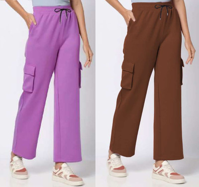 PENTTO Regular Fit Women Brown Trousers