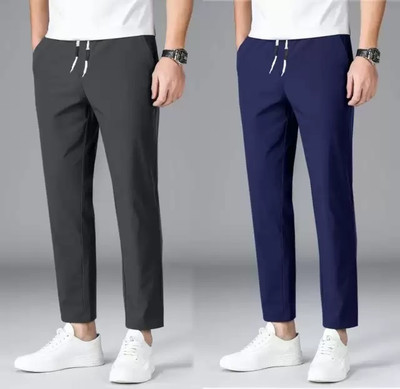 Solid Men Multicolor Track Pants