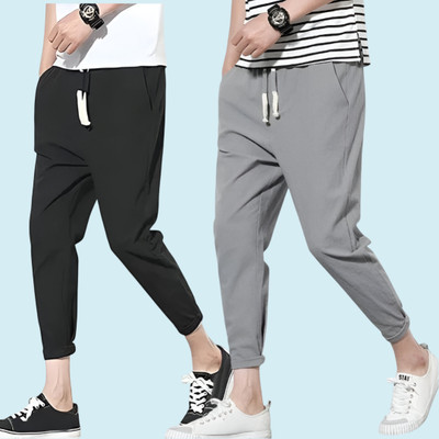 Solid Men Multicolor Track Pants