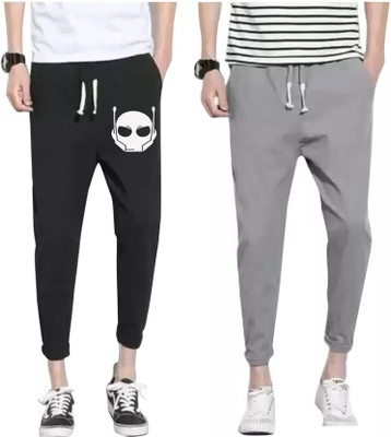 mfb Printed Men Black Track Pants