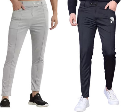 BACARDO Solid Men Multicolor Track Pants