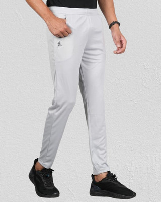 FICKA Solid Men Grey Track Pants