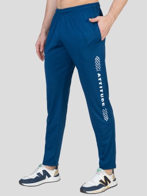 Zeffit Printed Men Blue Track Pants