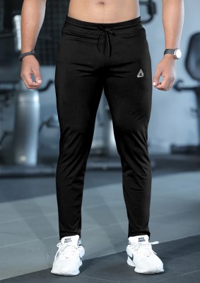 FTX Solid Men Black Track Pants