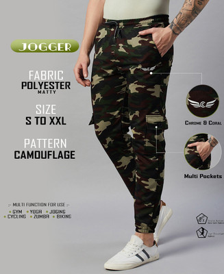Chrome & Coral Printed Men Multicolor Track Pants