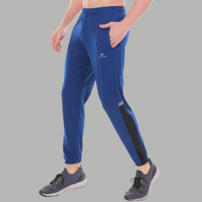 Jaxcion Solid Men Blue Track Pants