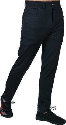 BWD Solid Men Black Track Pants