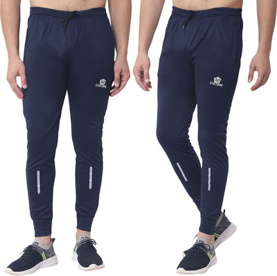 EnStore Solid, Printed Men Blue Track Pants