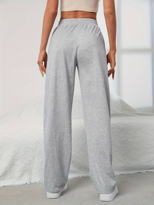 Dockstreet Loose Fit Women Grey Trousers