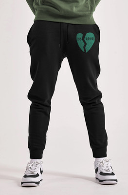 TRIPR Printed Men Black Track Pants