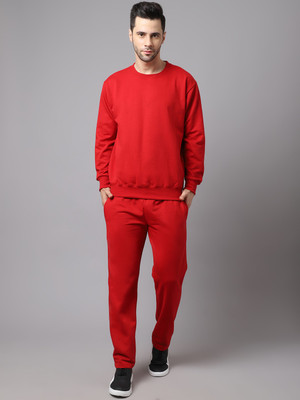 MACK JONNEY Solid Men Track Suit