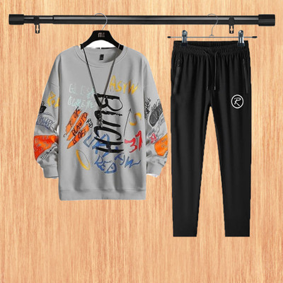 R ROCKIN TEES Printed Men Track Suit