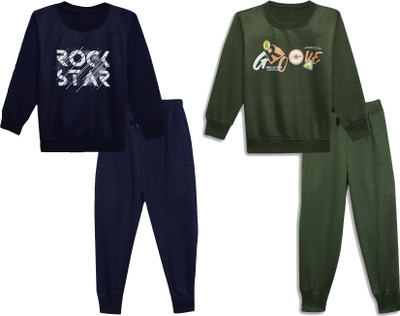 MACK JONNEY Printed Boys & Girls Track Suit
