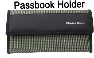 Kopila Multiple Cheque Book Holder,Matte Material,Holds Upto 3 Chequebook,6 Card,1 Pen(Green)