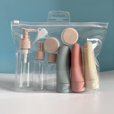 KAMALY Multipurpose 11 pcs Portable Travel Cosmetics Container Bottle Set 100 ml Bottle(Multicolor)