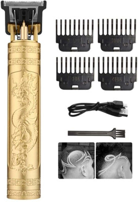 trendy styler Standard MaxtopT99 Rechargeable Cordless Electric Blade Beard Trimmer N64 Runtime: 120 min Trimmer for Men(Gold)