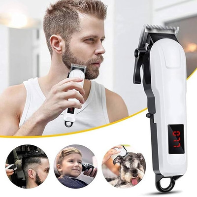 AVENUE KUBRA-KB-809A Professional Cordless Trimmer 120 min  Runtime 4 Length Settings(White)
