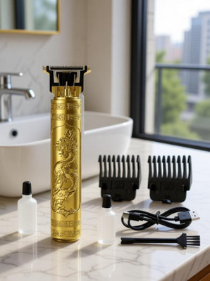 FUNKISH Beard, Mustache, Haircut, Trimmer Head and Body Hair Shaver For Men Runtime: 20 min Trimmer for Women(Gold)