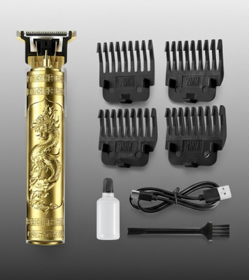 FUNKISH Beard, Mustache, Haircut, Trimmer Head and Body Hair Shaver For Men Runtime: 20 min Trimmer for Women(Gold)
