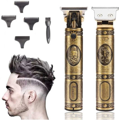 ZATCO saving trimmer | hair cutting machine | electric trimmer Fully Waterproof Trimmer 120 min Runtime 4 Length Settings Runtime: 1 min Trimmer for Men & Women(Gold)