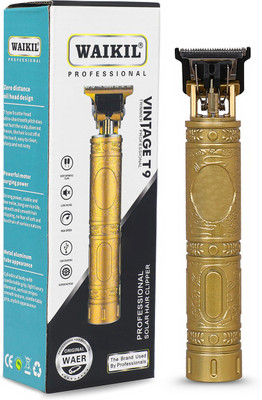 Waikil Professional MaxtopT99 Rechargeable Cordless Electric Blade Beard Trimmer N72 Runtime: 120 min Trimmer for Men & Women(Gold)