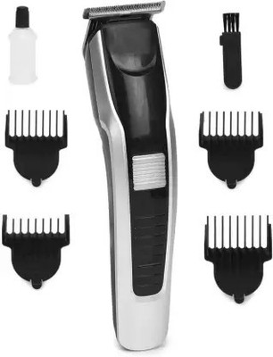 CozyFox AT-538 Hair & Beard Trimmer For Men Fully Waterproof Trimmer 45 min  Runtime 4 Length Settings(Black, Grey)