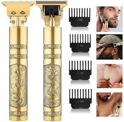 FUNKISH Beard, Mustache, Haircut, Trimmer Head and Body Hair Shaver For Men Runtime: 20 min Trimmer for Women(Gold)