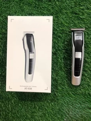 MECHMINO 538 C-3 Battery Powered Cordless Beard & Hair Trimmer 45 min  Runtime 4 Length Settings(Black)