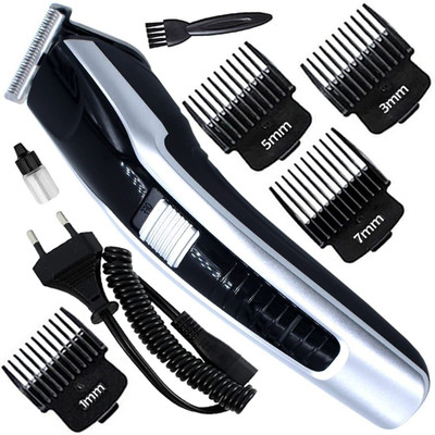 NKA MN-KM- 538 Red Hair Cutting Saving Classic Machine Beard Runtime: 60 min Trimmer for Men(Black)