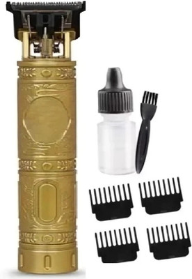 RjGuru Professional Golden Metal Maxtop t99 Body Trimmer Haircut Grooming Kit Z19 Trimmer 120 min  Runtime 4 Length Settings(Gold)