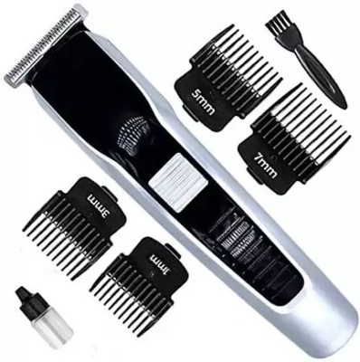 Zeno volt Trimmer For men Built-in High Performance 0 mm Saving Device AT Trimmer Trimmer 60 min  Runtime 4 Length Settings(Black, Silver)