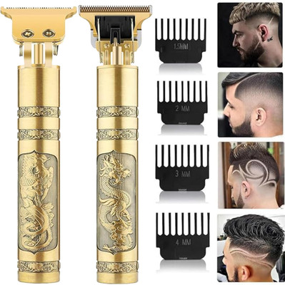 FUNKISH Professional Hair Clipper Beard Trimmer for men Mustache, Head, Body Grooming Runtime: 120 min Trimmer for Men & Women(Gold)