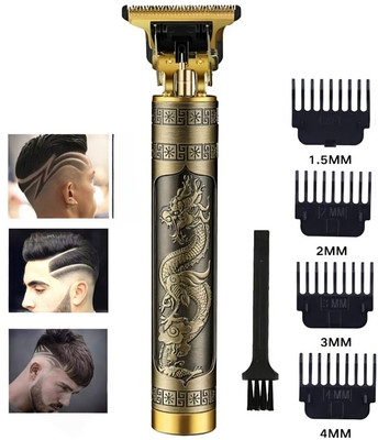 Trendy styler Regular Rechargeable Electric Blade Beard Trimmer 120 min  Runtime 4 Length Settings(Gold)