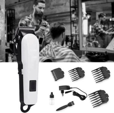 Veerat KM809A (PROFESSIONAL HAIR TRIMMER) Trimmer 120 min  Runtime 4 Length Settings(White)