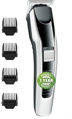 Zeus Volt Cordless Rechargeable Professional Hair and Beard Trimmer For Men Trimmer 60 min  Runtime 4 Length Settings(Black)