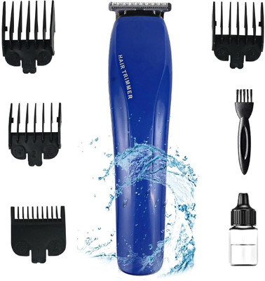 Rawnrich 528_Lubricant Oil, Cleaning Brush(Blue)[ BAAL KAATNE KI MACHINE] Trimmer 60 min  Runtime 4 Length Settings(Blue)