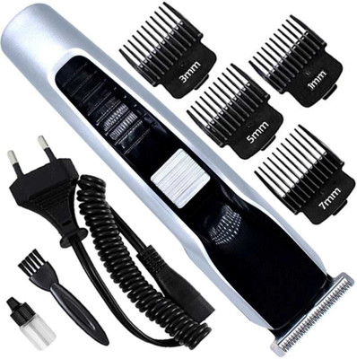 Dazzel Flex Beard & Hair 538 TRIMMER Rechargeable Professional Hair Trimmer Fully Waterproof Trimmer 45 min  Runtime 4 Length Settings(Silver, Black)