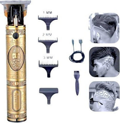 aar bee world Golden Professional Original Vintage T9 Hair Trimmer For Men, Trimmer 120 min  Runtime 4 Length Settings(Gold)
