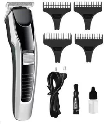 Dazzel Flex Pro Max AT-538 Rechargeable Professional Hair Trimmer Fully Waterproof Trimmer 60 min  Runtime 4 Length Settings(Grey, Black)