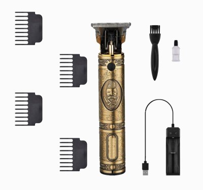 Lukks professional Hair Clippers Electric Pro Li Outliner Grooming Zero Gapped Baldheaded for Men Trimmer 45 min  Runtime 4 Length Settings(Gold)