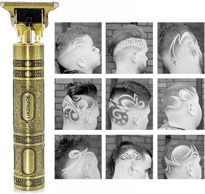 BuzzBeast Dragon Design Electric Trimmer Men | Trimmer Blade | Painless Hair Remover 225 Trimmer 120 min  Runtime 4 Length Settings(Gold)