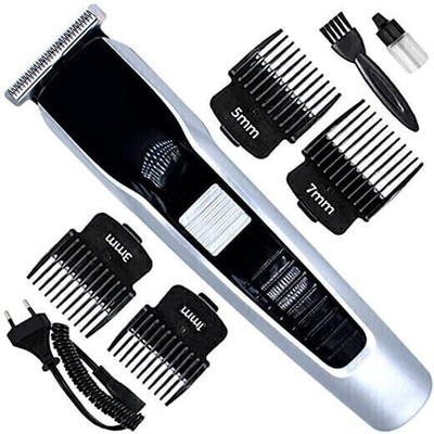 ZATCO AT-538 Hair-..Trimmer Waterproof Trimmer 60 min Runtime 4 Length Settings Trimmer 45 min  Runtime 4 Length Settings(Silver, Black)