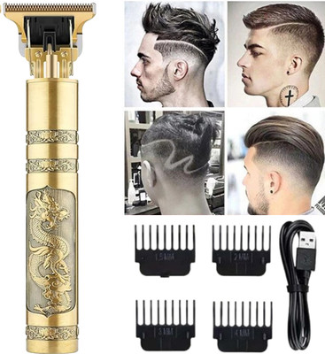 INTIMIFY Professional Hair Clipper, Hair Trimmer & Shaver For Men, Stainless Steel Blade Runtime: 120 min Trimmer for Men & Women(Gold)